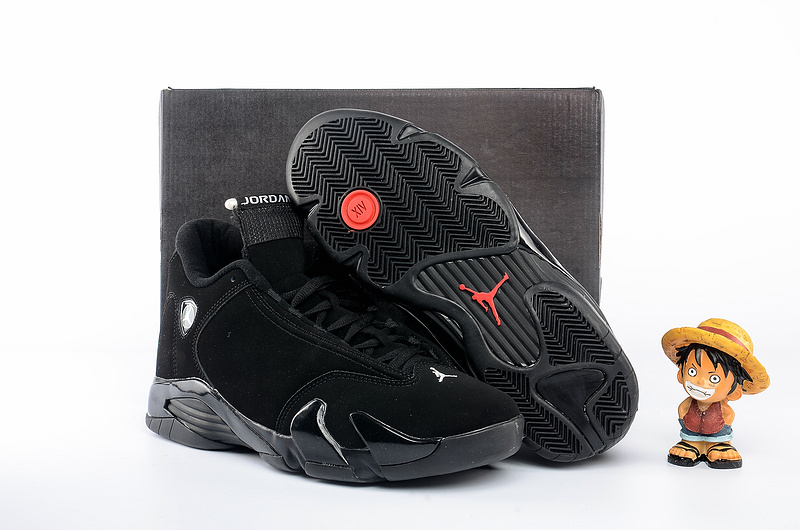 Classic Air Jordan 14 black Cat Theme Shoes